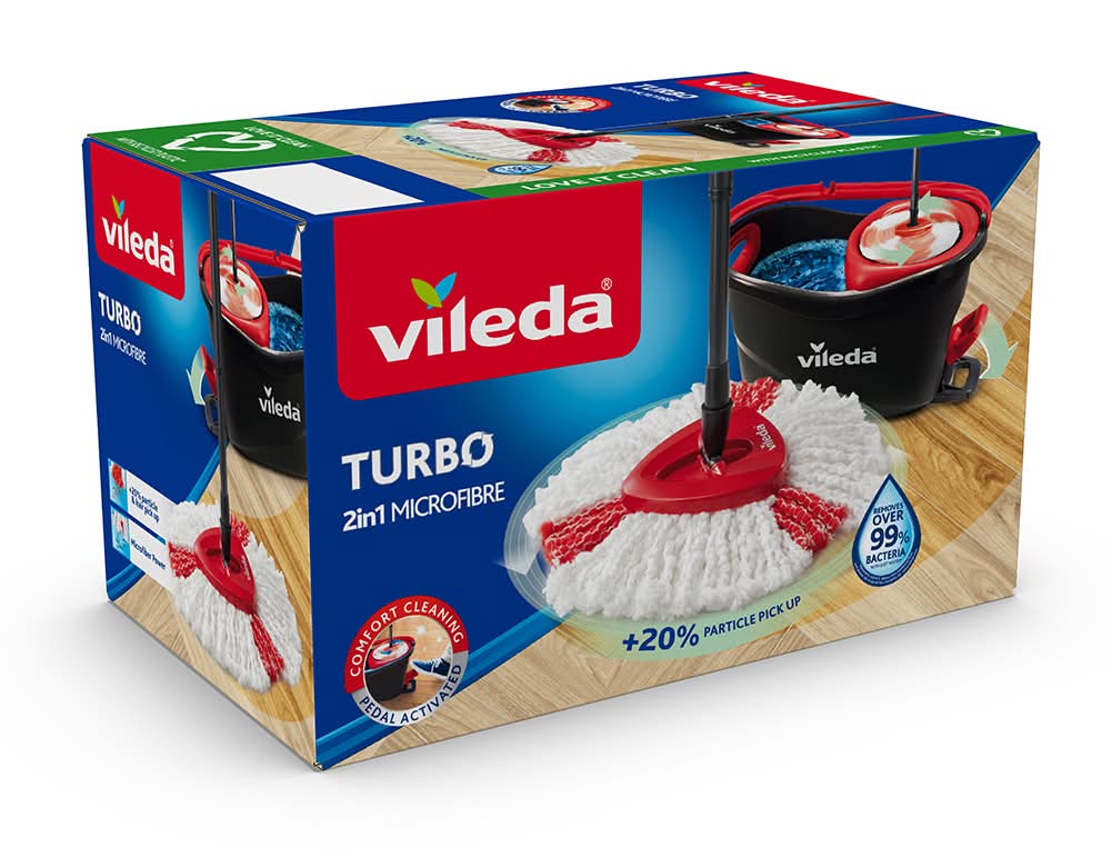 Vileda - Sistema microfibras com pedal, 1 unidade