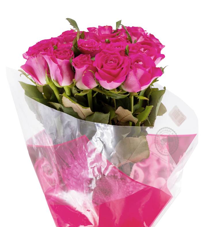 Bouquet de rosas naturales, surtido (18 un)