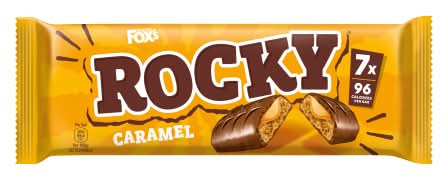 Fox's Caramel, Rocky Chocolate Bars (7 x 19.5g)
