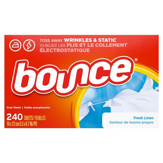 Bounce Fabric Softener Dryer Sheets (240 ct)