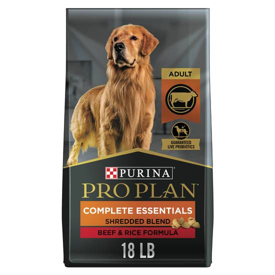 Purina Pro Plan High Protein Shredded Blend Dog Food (beef-rice)