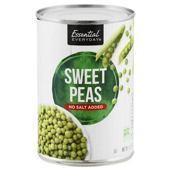 Essential Everyday No Salt Added Sweet Peas (15 oz)