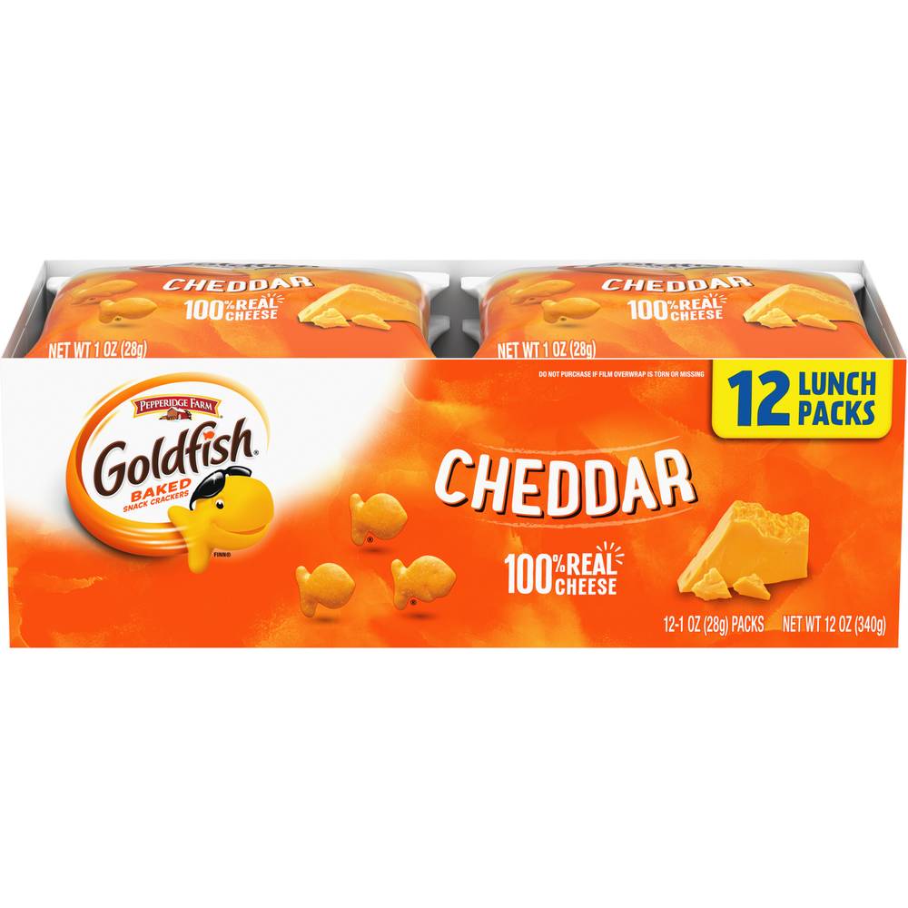 Goldfish Cheddar Baked Snack Crackers (12 ct)