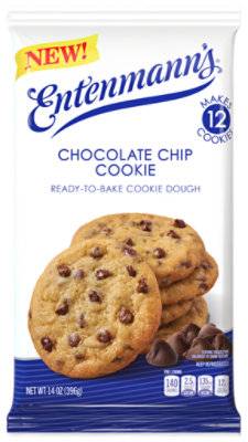 Entenmanns Chocolate Chip Cookie Ready To Bake Cookie Dough