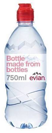 Evian Natural Mineral Water (750ml)