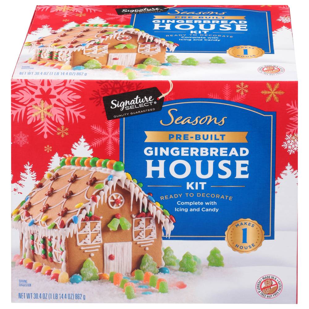 Signature Select Pre-Built Gingerbread House Kit (1.9 lbs)