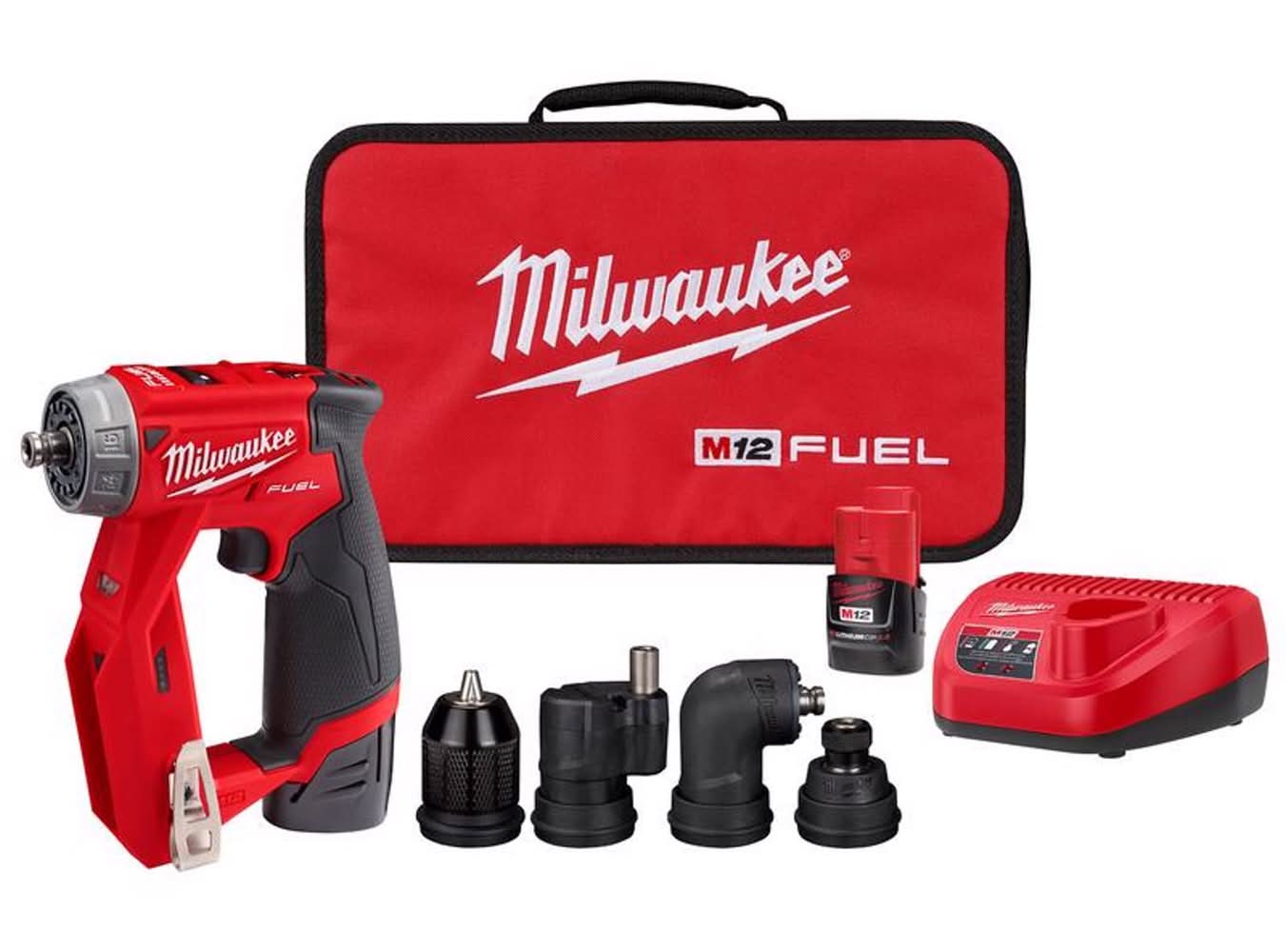 Milwaukee M12 Fuel 3/8 In. Brushless Cordless 4-In-1 Installation Driver Kit (Battery & Charger)