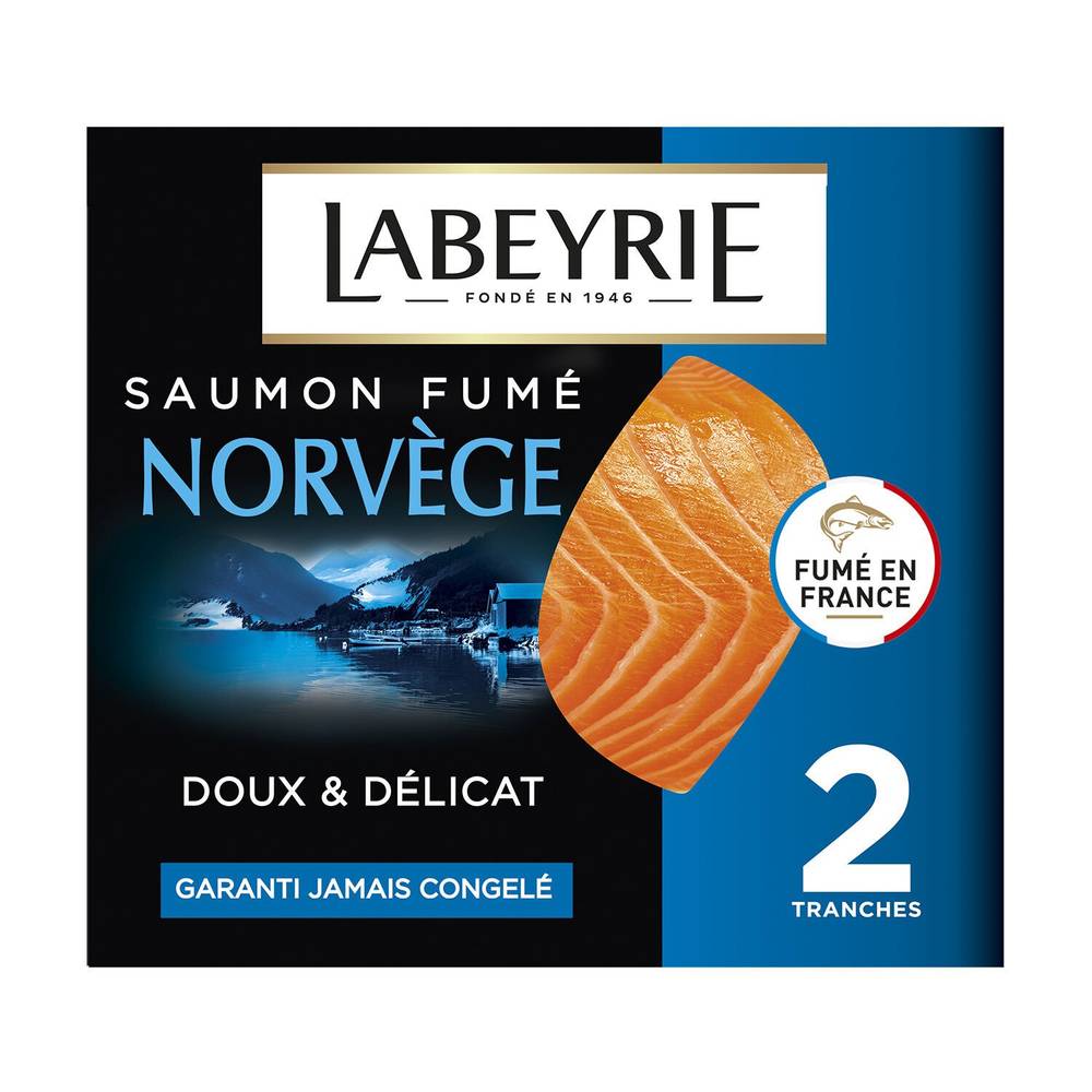 Labeyrie - Saumon fumé le Norvège tranches (2 pièces )