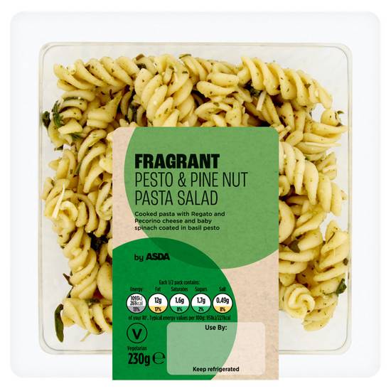 Asda Fragrant Pesto & Pine Nut Pasta Salad 230g