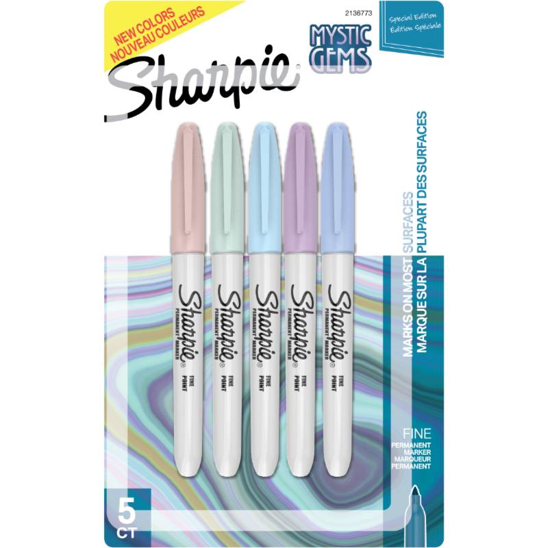 Sharpie Mystic Gems Fine Permanent Markers (5 ct)