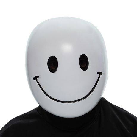 Adult Unisex Way To Celebrate Halloween Light-Up Color Change Smiley Mask