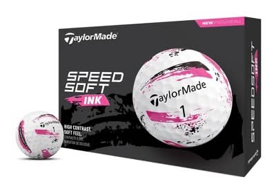 TaylorMade Speed Soft Golf Balls, Pink (12 ct)
