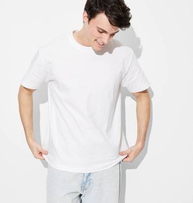 Men's Short Sleeve T-Shirt - Original Use™ White S: Lightweight Cotton Crew Neck Pullover