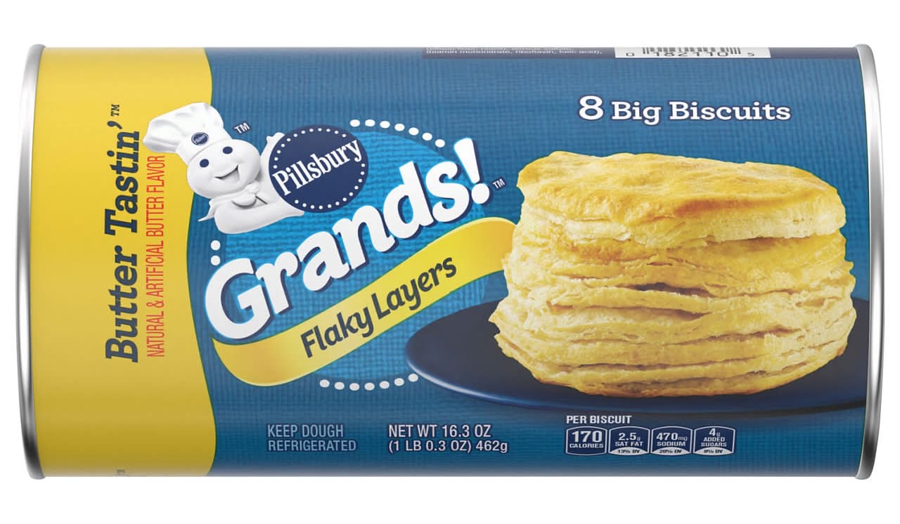 Pillsbury Grands! Flaky Layers Butter Tastin' Biscuits