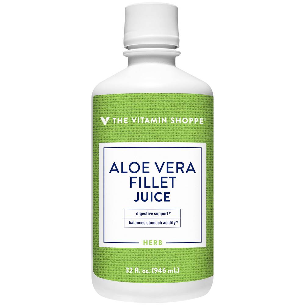 Aloe Vera Fillet Juice - Digestive Support (32 Fluid Ounces)