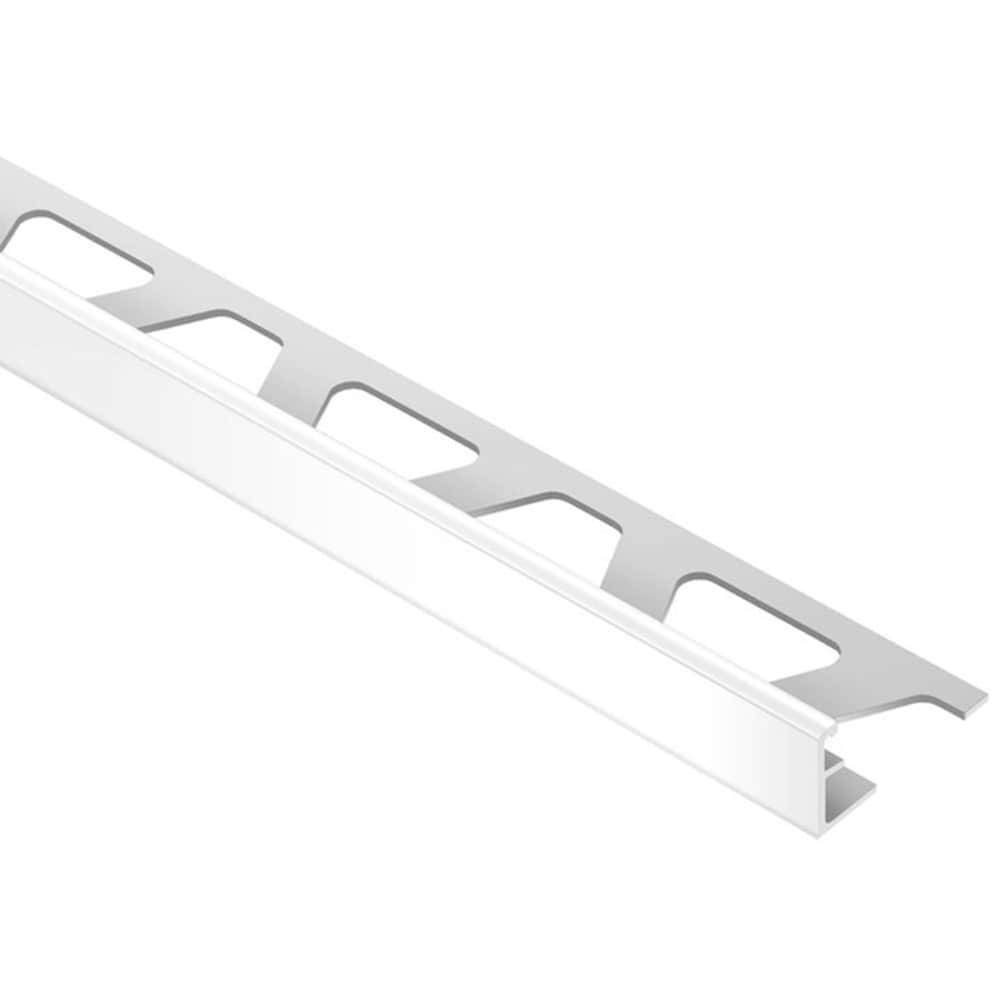 Schluter Systems Jolly-P 0.375-in W x 98.5-in L Bright White PVC L-angle Tile Edge Trim | BW100