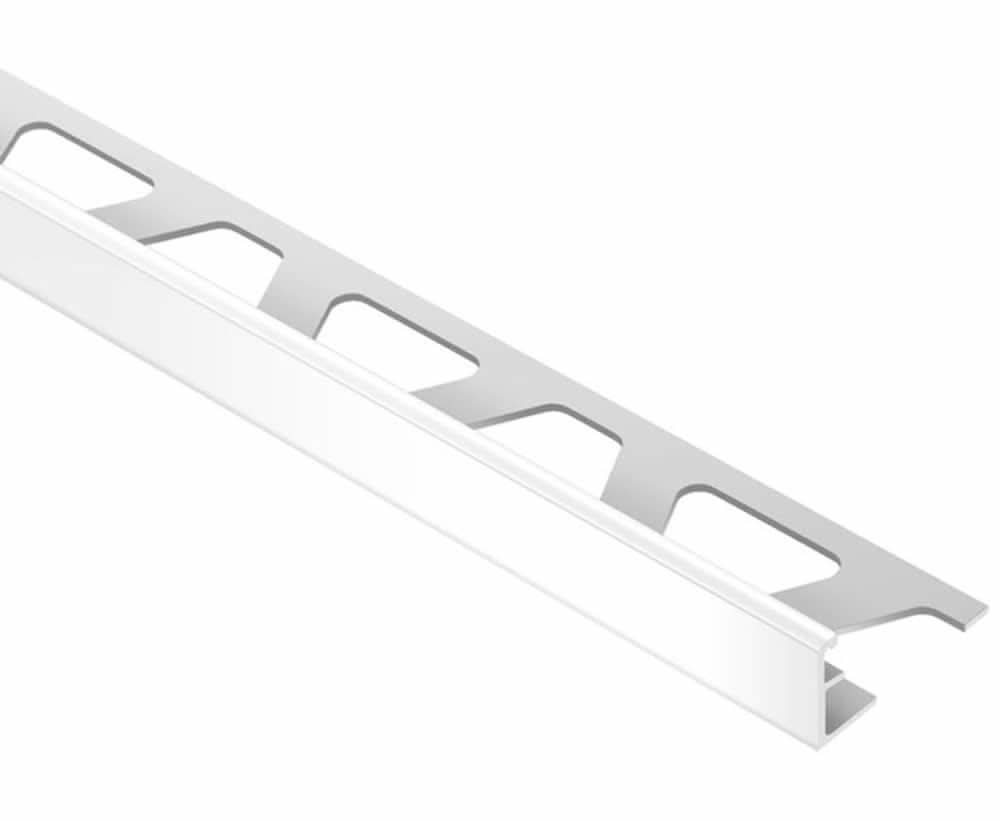 Schluter Systems Jolly-P 0.313-in W x 98.5-in L Bright White PVC L-angle Tile Edge Trim