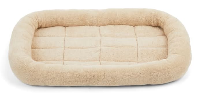 EveryYay Plush Dog Crate Mat, 29" L X 19" W X 2" H, Brown