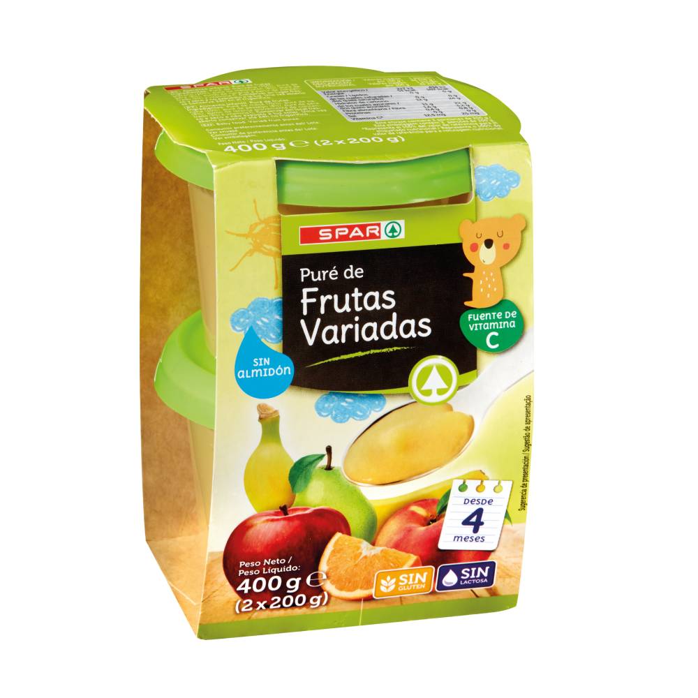 Compota Spar De Frutas Variadas 2X200Gr