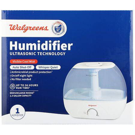Walgreens Ultrasonic Humidifier, 1.3 Gallon Capacity 1.3 Gallon