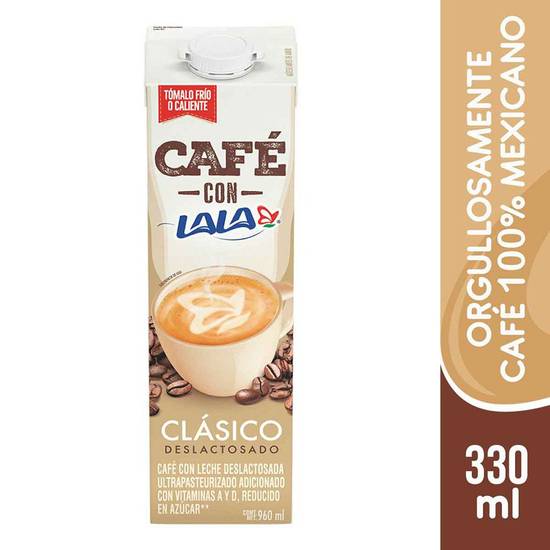 Lala café con leche deslactosado (cartón 960 ml)