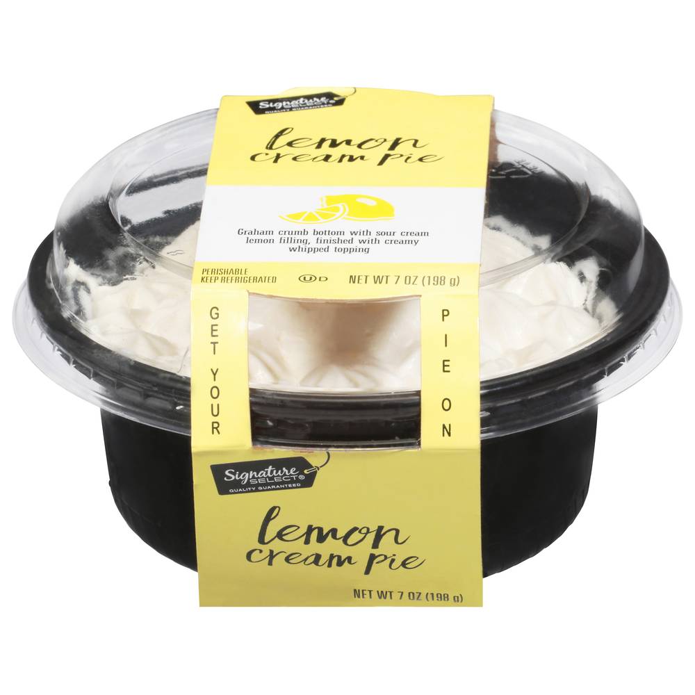 Signature Select Lemon Cream Pie, Lemon (7 oz)