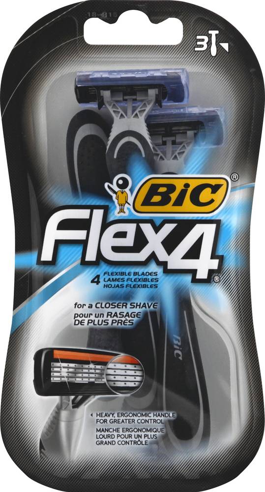 Bic Flex4 Razors (3 ct)