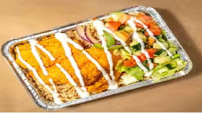 2 Pieces Fish Over Rice