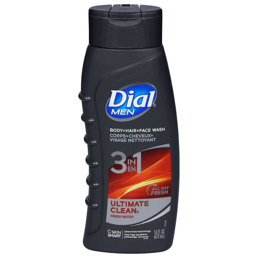 Dial Men Ultimate Clean Hair + Body Wash (16 fl oz)