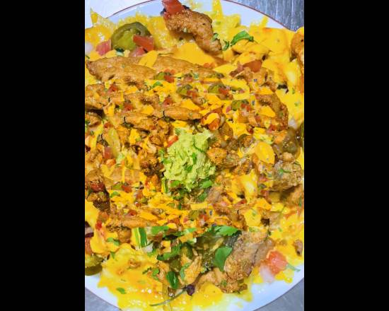 Nachos con pollo