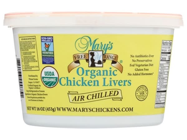 Mary's Organic Air Chilled Chicken Livers (16 oz)