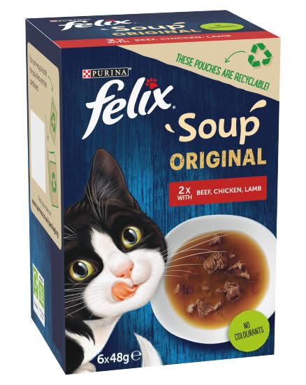Felix Soup Farm Selection Wet Cat Food (6 pack)