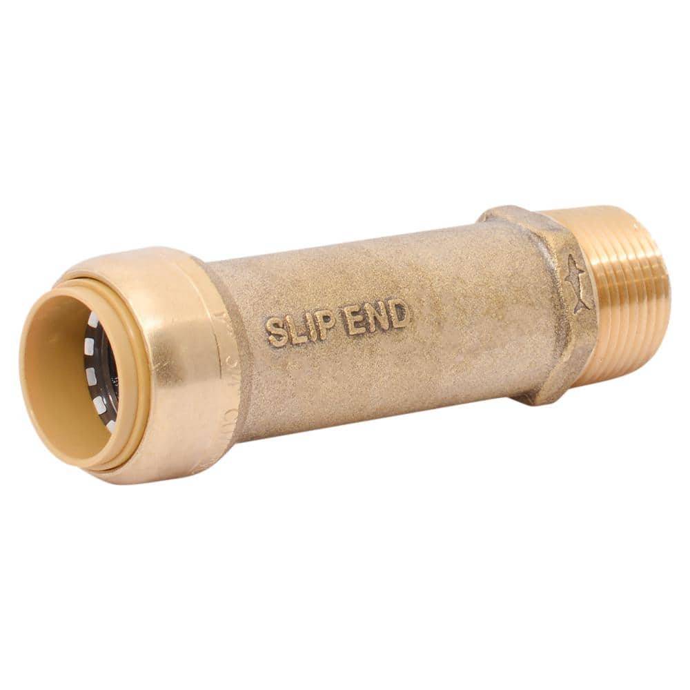 Sharkbite 3/4 In. Push-To-Connect X Mip Brass Slip Adapter Fitting