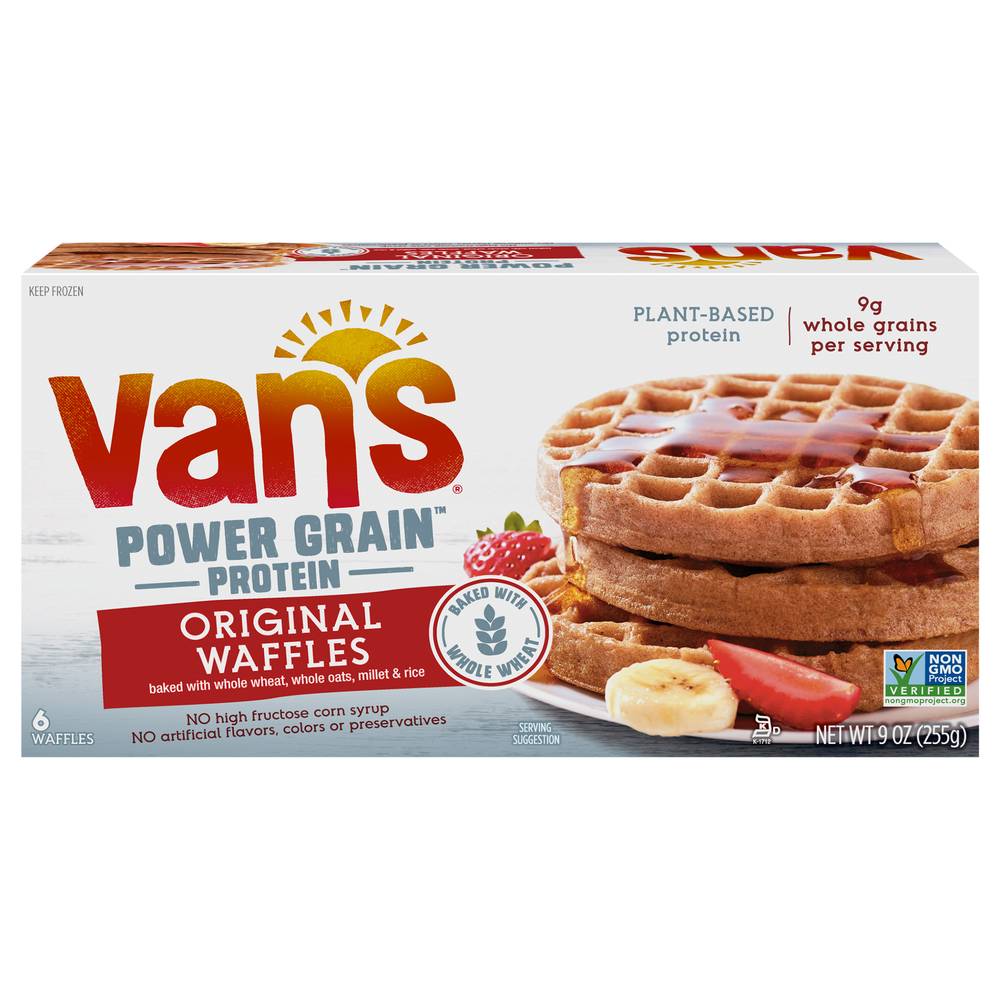 Vans Power Grains Original Waffles (9 oz, 6 ct)