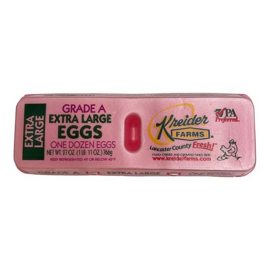 Kreider Farms Grade a Extra Large Eggs (12 eggs)