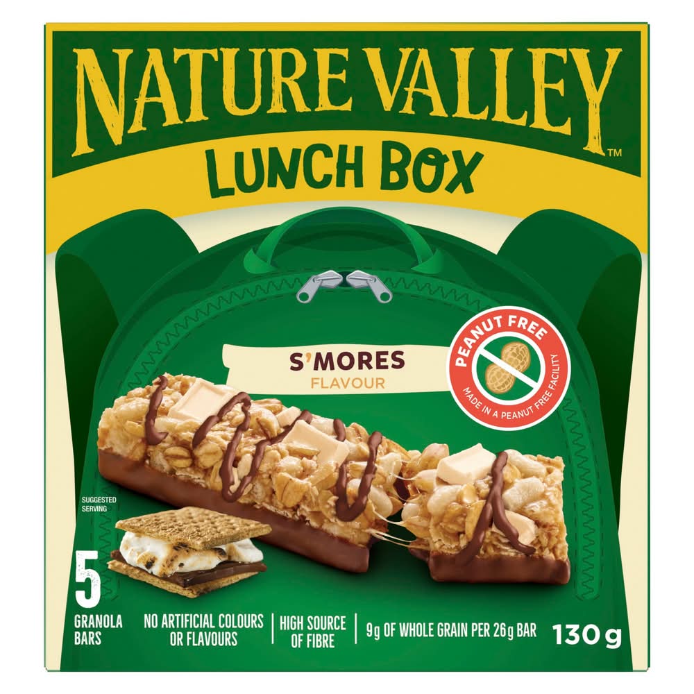 Nature valley bars barres granola croquantes boîte à lunch édition limitée - lunchbox granola bars limited edition crunchy (130 g)