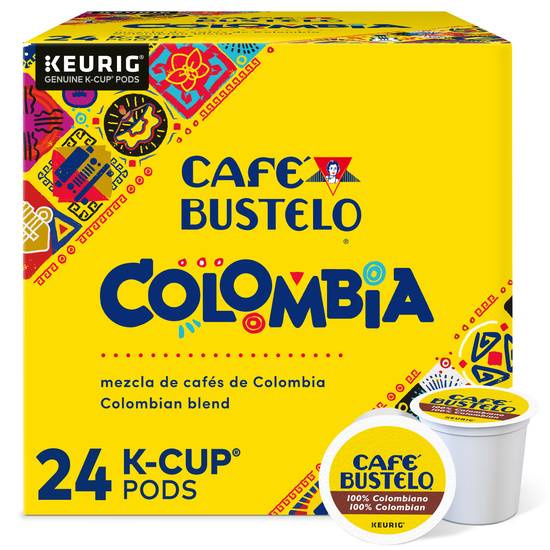Café Bustelo Keurig Genuine K-Cup Pods Medium Roast Coffee (24 pack) (colombian)