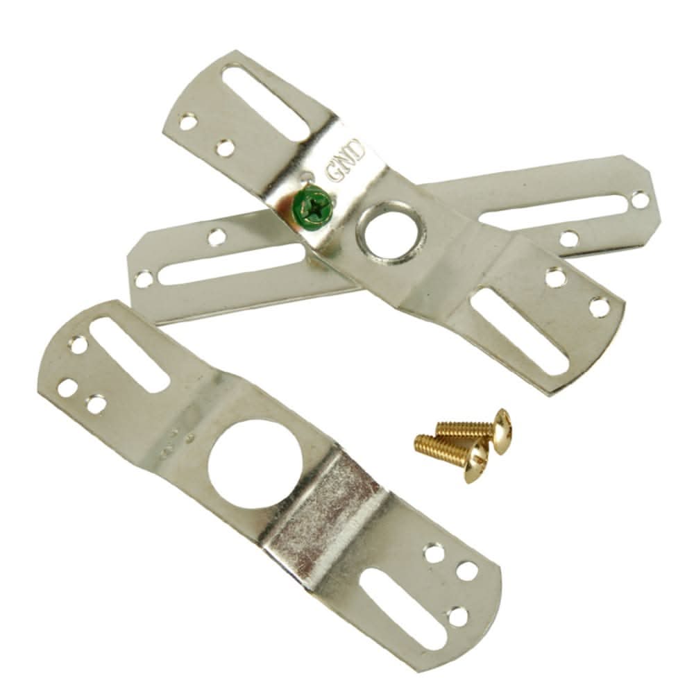 Project Source 4-in Silver Metal Ceiling Light Mount