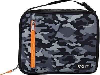 PACKiT Freezable Classic Lunch Bag, Charcoal Camo (PKT-CB-GCM)