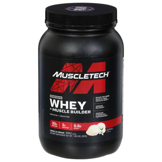 Muscletech Platinum Vanilla Cream Whey + Muscle Builder