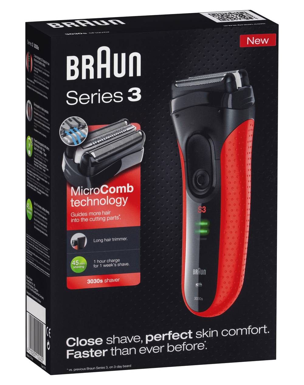 中古】ブラウン シリーズ3 メンズ電気シェーバー 3枚刃 3030s 丸ごと