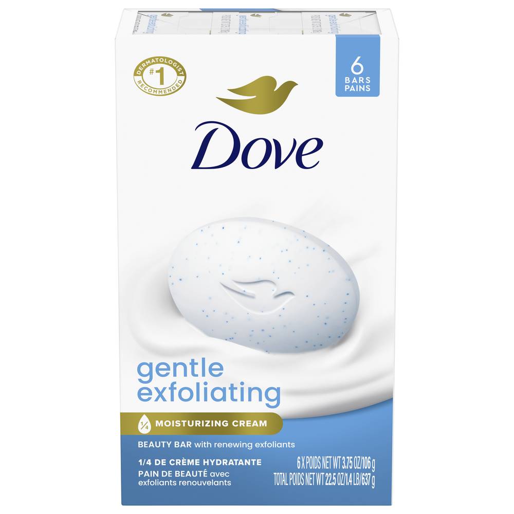 Dove Gentle Exfoliating Beauty Bar Soaps