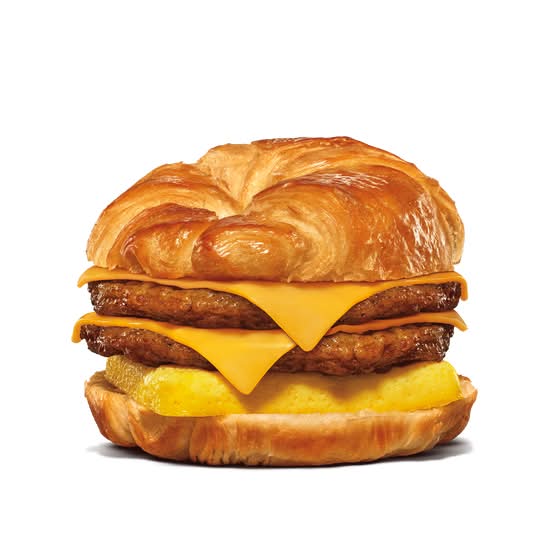 Double Sausage, Egg, & Cheese Croissan'wich