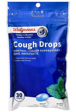 Walgreens Menthol Cough Drops (3.36 oz)