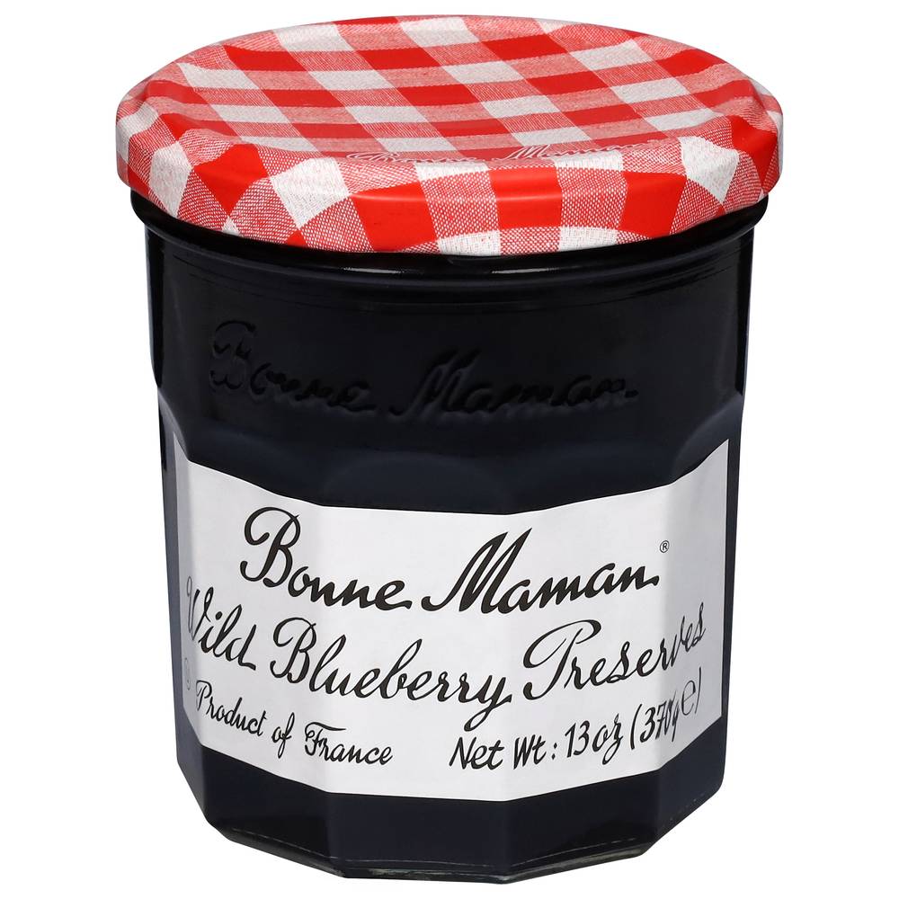 Bonne Maman Preserve Marmalade Fruit Jam, Wild Blueberry (13 oz)