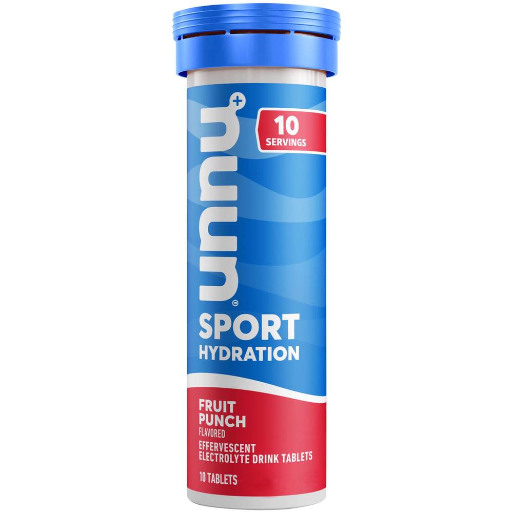 Nunn Effervescent Electrolyte Hydration Supplement - Fruit Punch (8 - 1.9 Oz. Tubes)