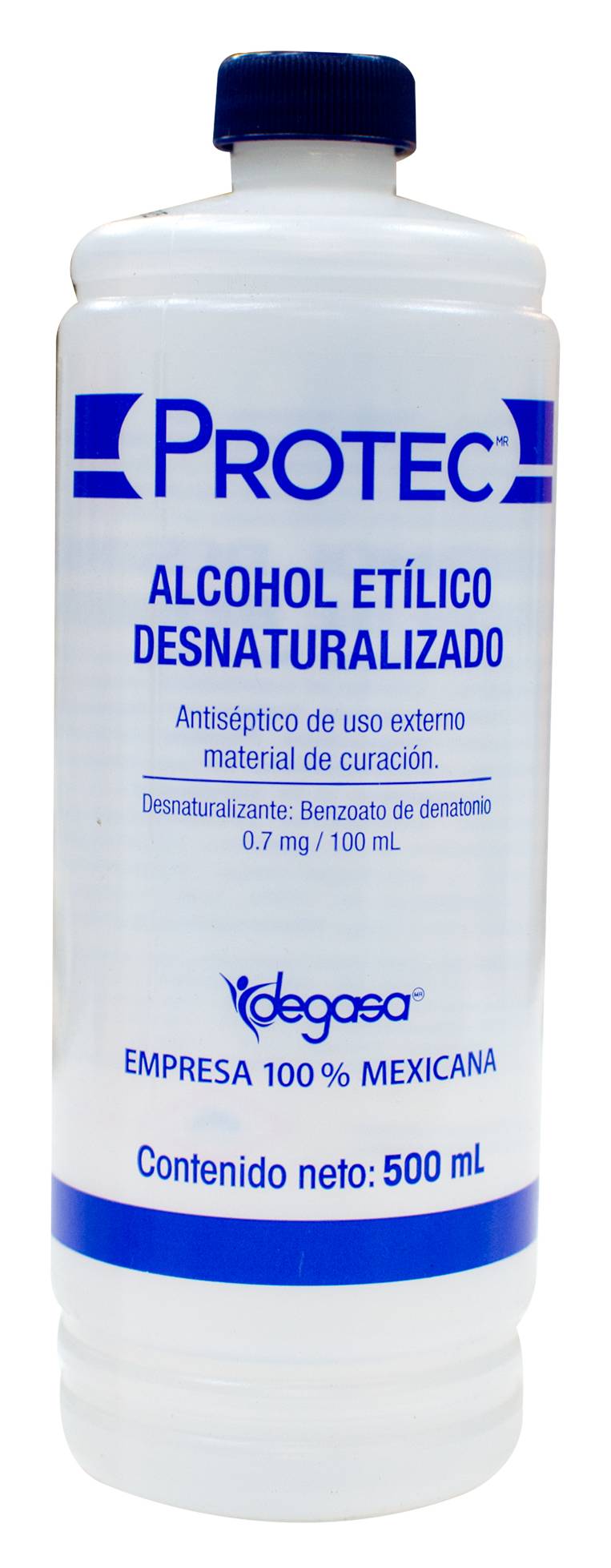 Protec · Alcohol desnaturalizado para uso externo (500 ml)