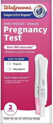 Walgreens Early Result Analog Pregnancy Test (2 ct)