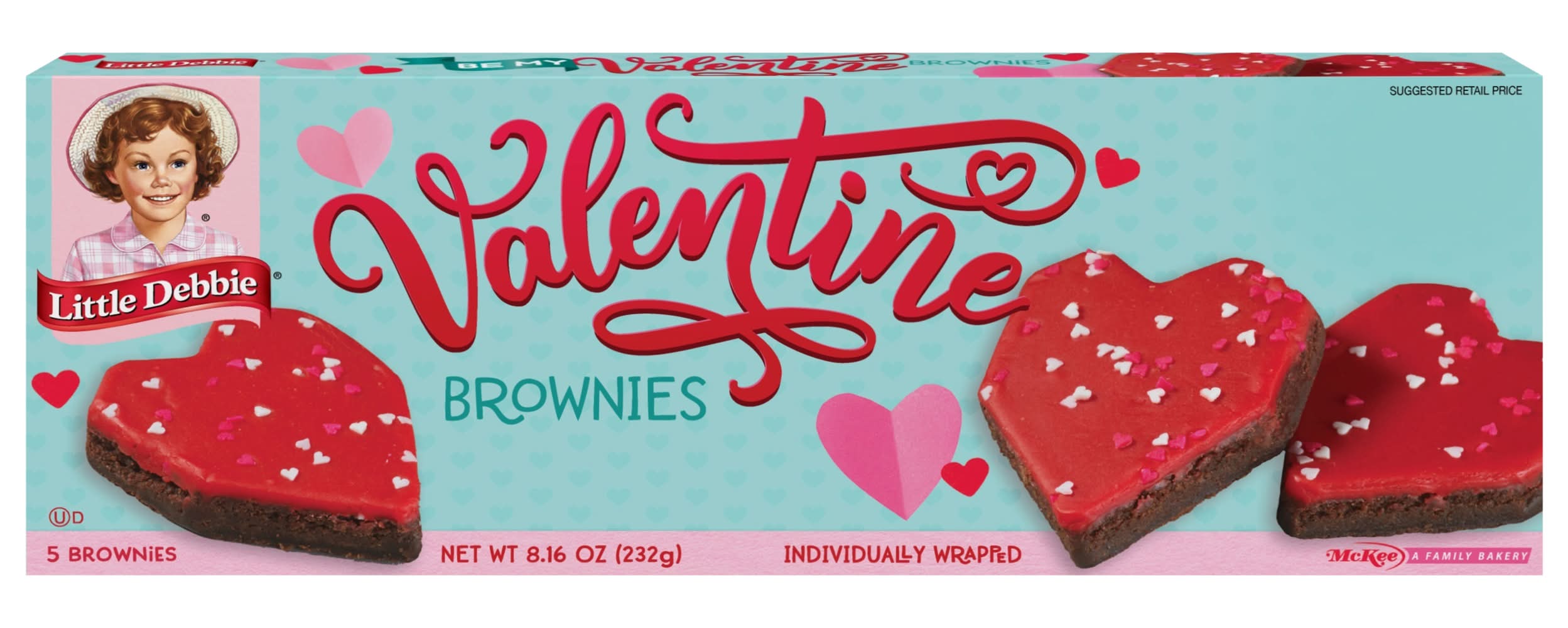 Little Debbie Be My Valentine Iced Brownies
