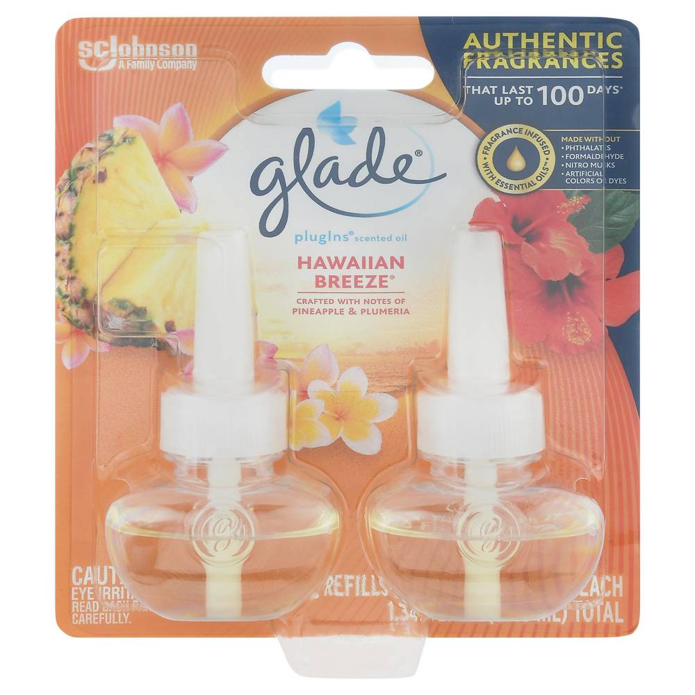 Glade Hawaiian Breeze Scented Oil Refills (0.67 fl oz)